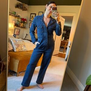 Madewell denim jumpsuit